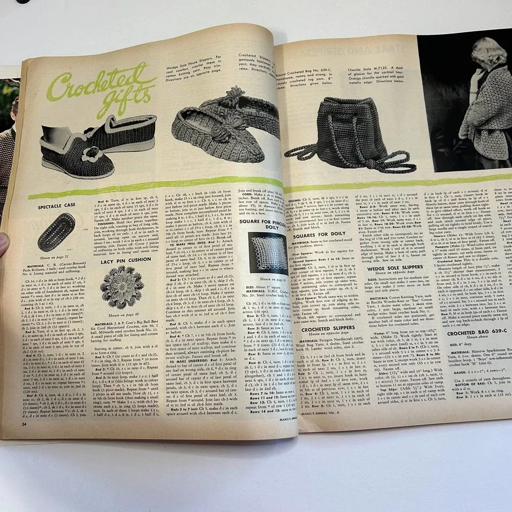Vintage 1951 Mccalls‎ Needlework & Crafts Annual Volume II Magazine